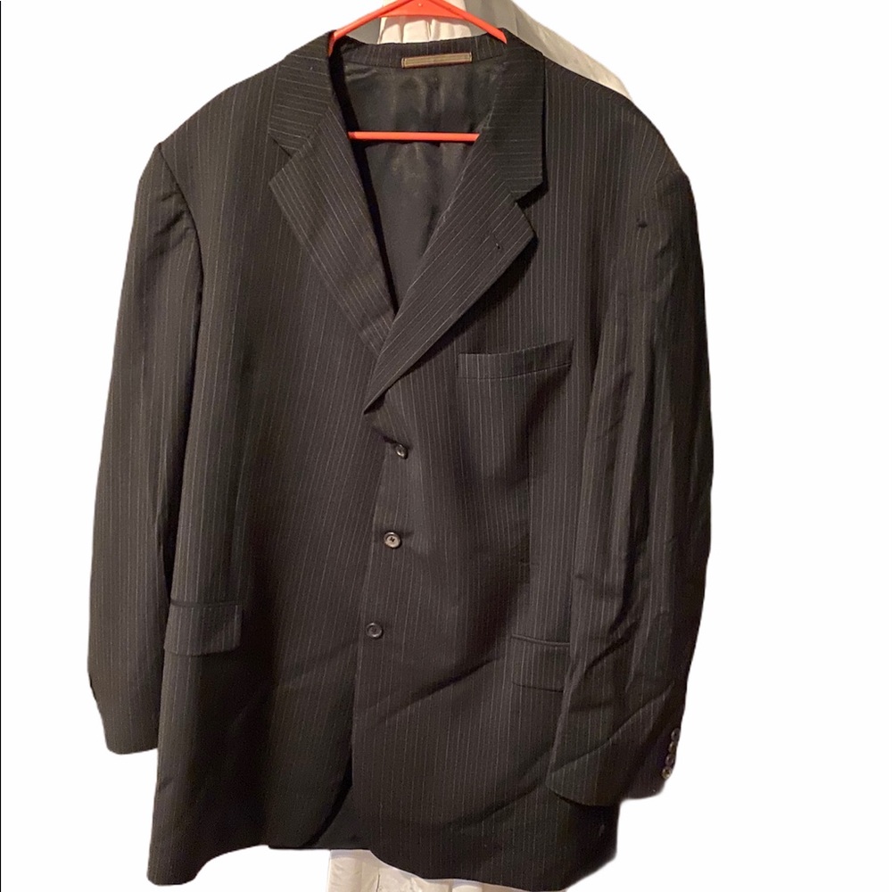 Burberry big and tall pinstripe blazer. 52L